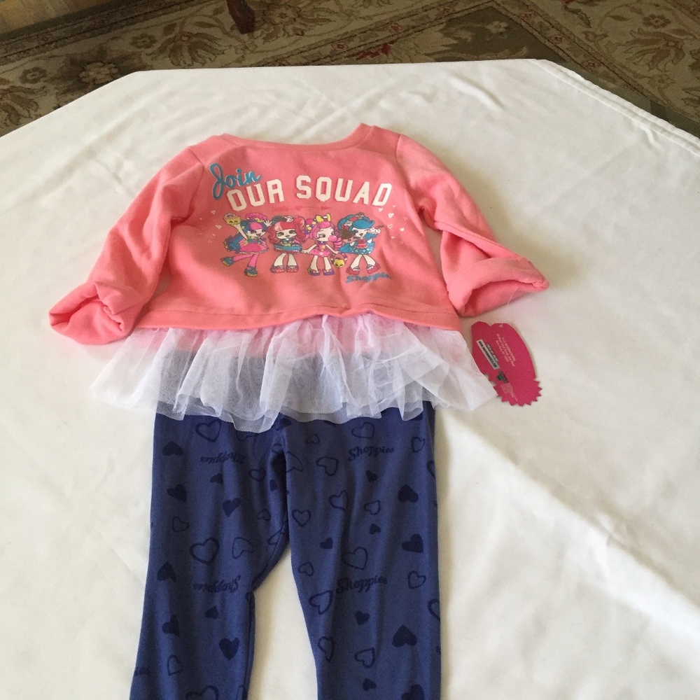 Girls Shopkins/shoppies 2pc Set Size 4
